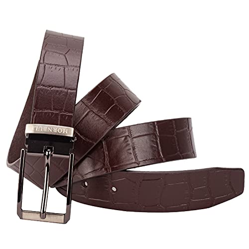 Image of HORNBULL Mens Tosca Leather Belt | Top Grain Formal and Casual Mens Belt