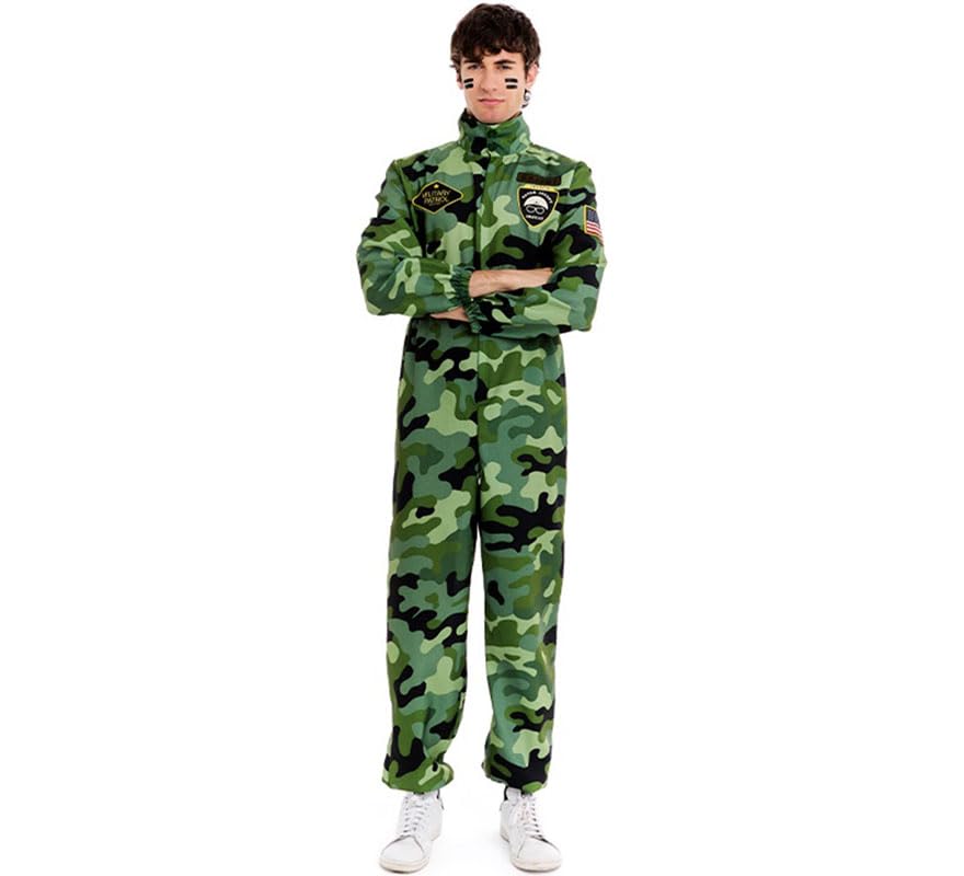 Men's Camouflage Military Costume