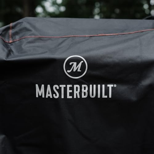 Image of Masterbuilt Large Grill Cover, Fits Models 1050, 1150 and XT of Gravity Series Smoker Grills, Black, PVC Liner, Double-Stitching and Adjustable, Model MB20081220