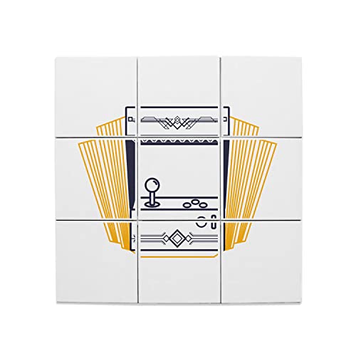 Art déco rétro gaming carreaux céramique haut de gamme lot de 9 pièces 20x20 cm