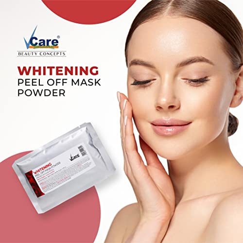 Image of Vcare Jelly Whitening Peel Off Mask For Facials Skincare |Face Mask Powder 30gm-Pack of 2 | Facial Skin Care Product for Women Smoothing, Moisturizing, Cleansing, Refreshing