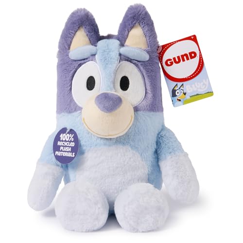 GUND Bluey Sustainably Soft Plush, Made with Recycled Materials, Stuffed Animals for Kids & Toddlers, Blue, 13”