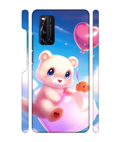 Image of ''Teddy in Sky'' Printed Hard Mobile Back Cover & Case for Vivo V19, Designer | Protective & Premium Cover & Case