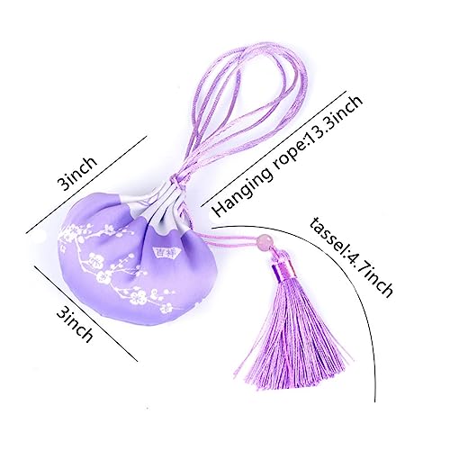 10 bolsas de saco chino de seda brocada con cordón miniatura 2