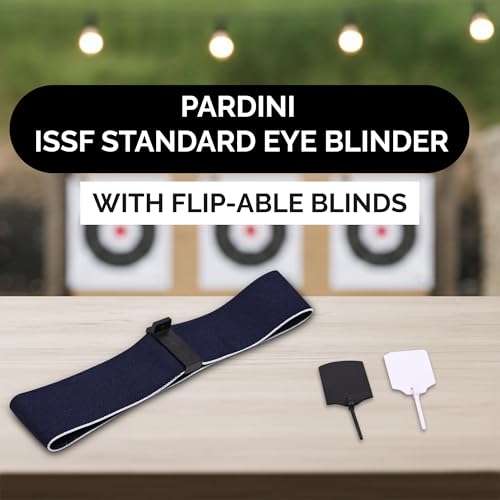 Image of Pardini Shooting Headband Eye Blinder | Adjustable ISSF Standard Design with 2 Flippable Blinds for Archery & Pistol Sports | Enhanced Focus & Eye Protection | Lightweight & Comfortable Fit