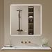Archaluxe Badspiegel-mit-Beleuchtung 60x60cm - LED Badezimmerspiegel Badezimmer Spiegel mit Beleuchtung, Touch-Schalter, Dimmbar, 3 Lichtfarben - Wandspiegel Led Spiegel Bad