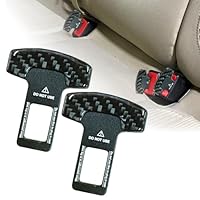 2 Stück Anschnaller Adapter, Gurtschloss Adapter, Auto-Sicherheitsgurt Clip, Sicherheitsgurtschloss, Auto-Sicherheitsgurt Schnalle, passend für die meisten Autoteile - Kohlefaser
