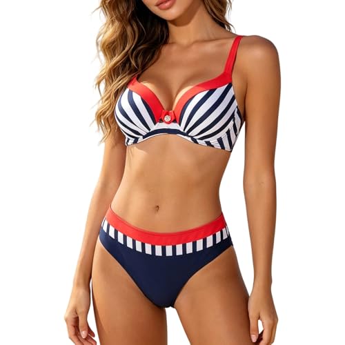 Bikini d'été push-up à armatures pour un galbe parfait à la plage