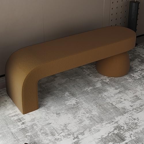 Banc d'entrée ottoman en bois marron pour aménager un balcon ou une terrasse