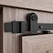 EaseLife 6 FT Top Mount Cabinet Mini Sliding double Barn Door Hardware Track Kit,Easy Install,Slide Smoothly Quietly,Apply for Storage Window TV Stand and Other Shielding (No Cabinet)