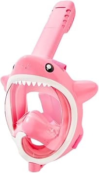 Kids Full Face Snorkeling Mask, Completely Dry Water Jet Respirator, Suitable for Swimming and Diving