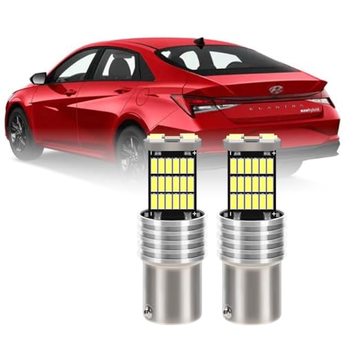 KINGSOFE 7528 1157 LED DRL Light Bulbs for Hyundai Elantra 2015-2019, 6000K Daytime Running Light Replacement – 2-Pcs, Canbus Ready, Plug-and-Play