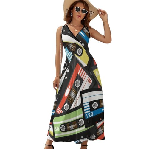 Robe maxi col V fluide pour masquer les complexes et rester fraîche - 6