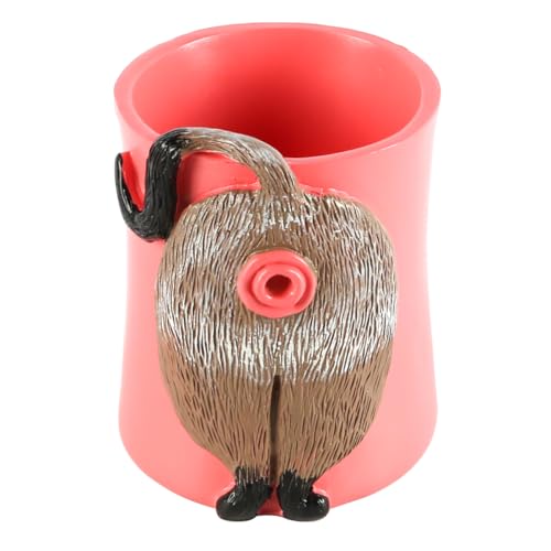 Panier à tricoter pour bureau en forme de chat drôle et bizarre - 2