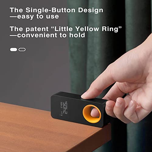 HOTO iRing - Laser Tape Measure, Laser Measure with Bluetooth, 98ft Digital Tape Measure, ±1/16-inch Accuracy, 2 Modes Of The Measurement, Switchable Units M/Ft, Type-C charging