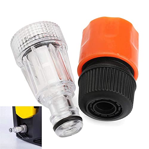 Universal Plastic 3/4 Inch Washer Water Filter Pressure Connection Fitting for AR Blue Clean COD, Orange