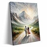 Generic Framed Jesus Holding Woman's Hand Wall Painting Christian Canvas Print Decoration Church Decor 11x14