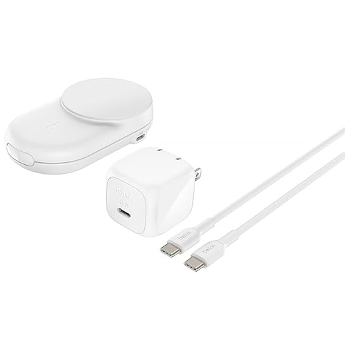 Belkin 25W QI2 2IN1 �܂肽���ݎ��[�d�� ���E���h �z���C�g WIZ039dqWH