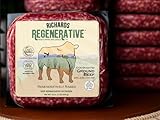Richards Regenerative Premium Grass-Fed Ground Beef, 85% Lean / 15% Fat – Frozen Family Pack Perfect for Burgers (10-1lb Packages)