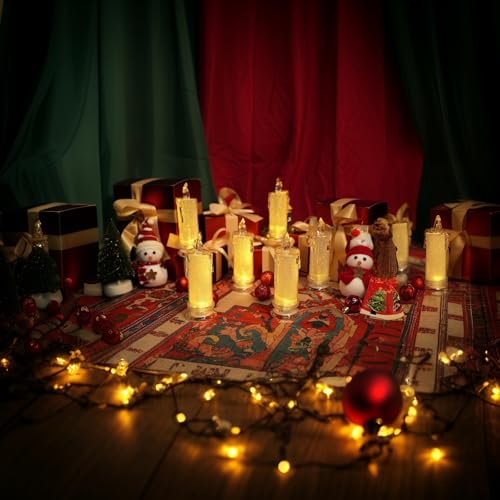 Image of HAIDOLIANG 4PCS White LED Candles (D:2.5 inch x H:7 inch),Flameless Pillar Candle,Battery Operated Candles /Fake Candle, Velas Artificiales para Decoracion for Valentine Wedding Ramadan Christmas Decorations