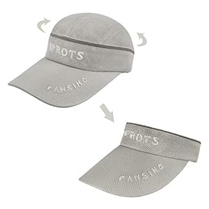 FakeFace Zonnehoed voor dames en meisjes, voor tennis en tennis, opvouwbaar, zomerhoed met afneembare rand, baseballpet van katoen, anti-UV