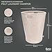 Parker Baby Nursery Laundry Hamper - Large Felt Storage Basket and Baby Hamper for Nursery (Oatmeal)