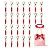 INQUIRLLY 24pcs Ciondoli Smaltati, Portafortuna per Creazione Portachiavi, per Bomboniere Regali per Collana Gioielli Compleanno Laurea Prima Comunione Natale Bomboniere