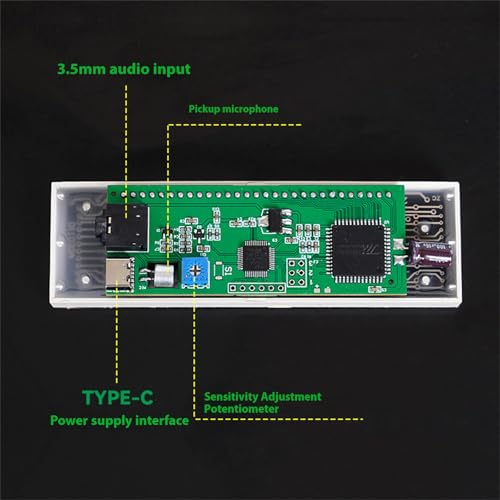 Lumière de rythme LED activée par le son pour fêtes et karaoké - 4