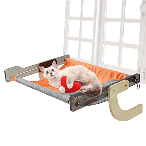 Cat Hammock para janela, Rede de janela de gato, Cama de gato economizadora de espaço, poleiro de ja