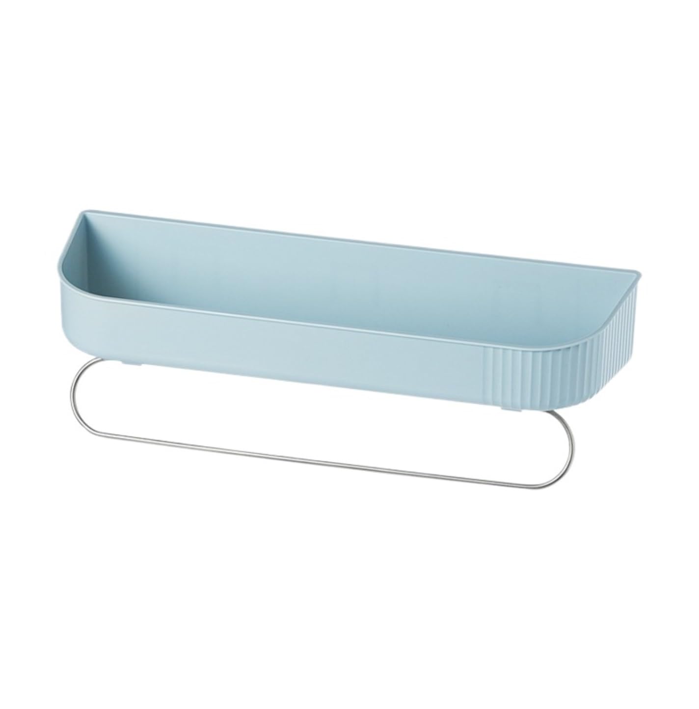 AZHKJKZH Shower Shelf Adhesive Floating Shelf No Drilling For Bathroom Wall Shower Rack Organizer Bathroom Accessories(Blue)