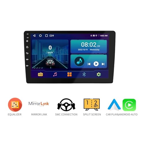 Image of 9 Inch Car Stereo Android 14 Touch Screen Music System Player Navigation Bluetooth Auto Android /Car Play Ram 4GB / 32GB ROM Plug and Play