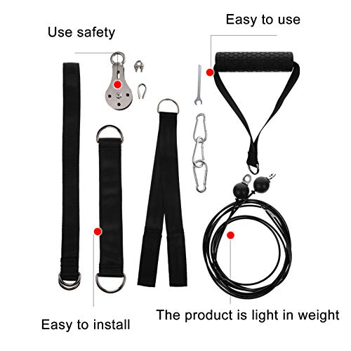 BESPORTBLE – Sistema de cabo de polia fitness para levantamento de peso, tríceps