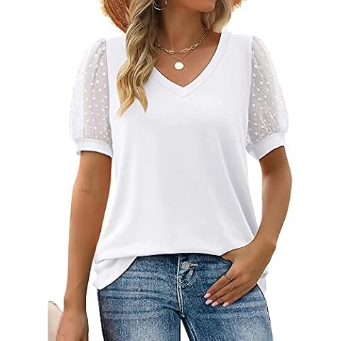 Blouse Femme BKEPDY Col V Dentelle Cover