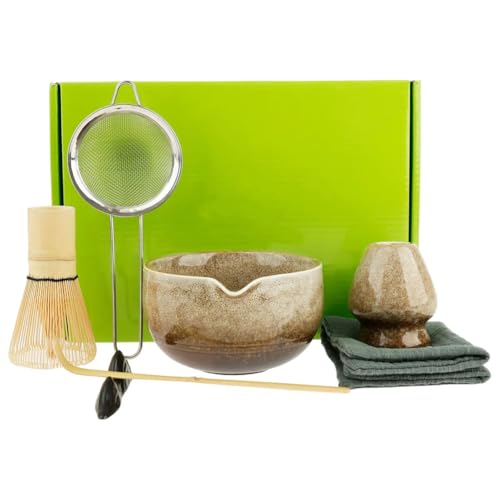 Ensemble de bol de matcha coffret cadeau céramique et bambou - 2