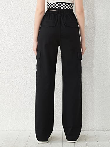 Image of KATECLO High-Waist Baggy Cargo Cotton Pants for Women | Stylish Casual Cargo for Girls
