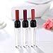 Healthcom 10 Pcs 5ml Empty Wine Bottles Shaped Plastic Lip Gloss Tubes Vials Mini Refillable Clear Lip Glaze Tubes Lipgloss Bottles Holder DIY Liquid Lipstick Tube Lip Oil Bottle Container for Woman Girl Makeup