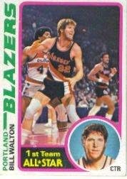 1978 Topps Basketball Card (1978-79) #1 Bill Walton