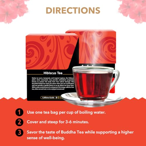 Buddha Teas BU10016 Hibiscus - Organic Herbal Tea thumb #3
