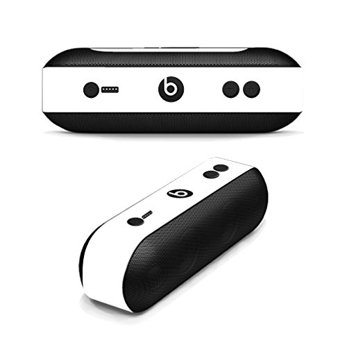 MightySkins Skin Compatible with Beats by Dr. Dre Pill Plus - Solid White | Protective, Durable, and Unique Vinyl Decal wrap Cover | Easy to Apply, Remove, and Change Styles | Made in The USA
