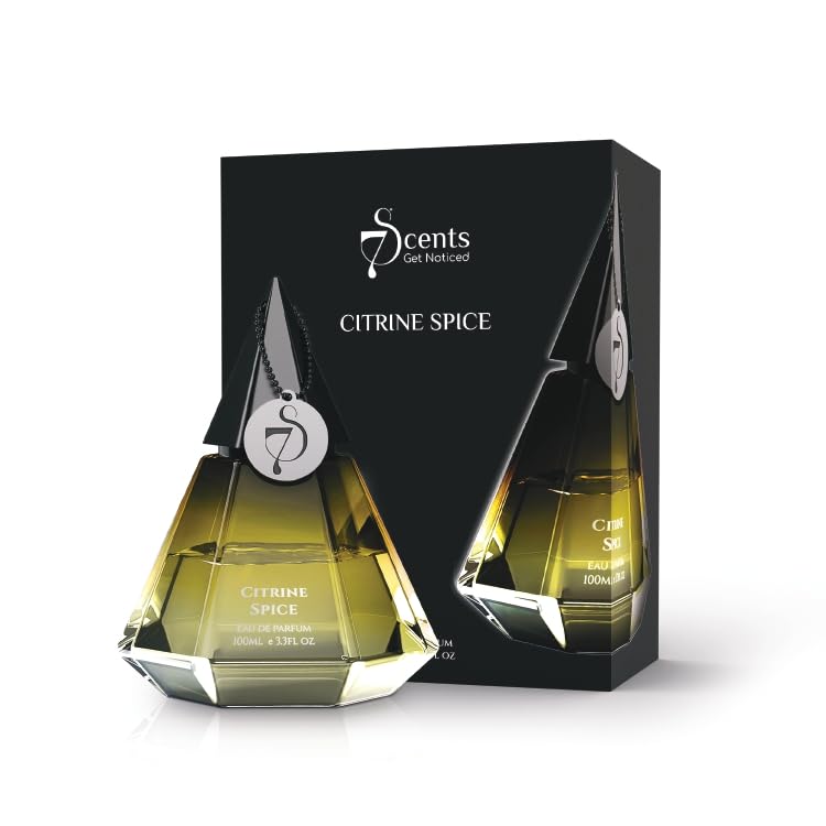 7S Citrine Spice Eau De Parfum 100ml Unisex Perfume | Long Lasting Perfume for Men & Women | Premium Luxury Fragrance Scent | Suitable for Every Occasion | Festive or Diwali Gift | Gift For Men, Women & Special Occasions