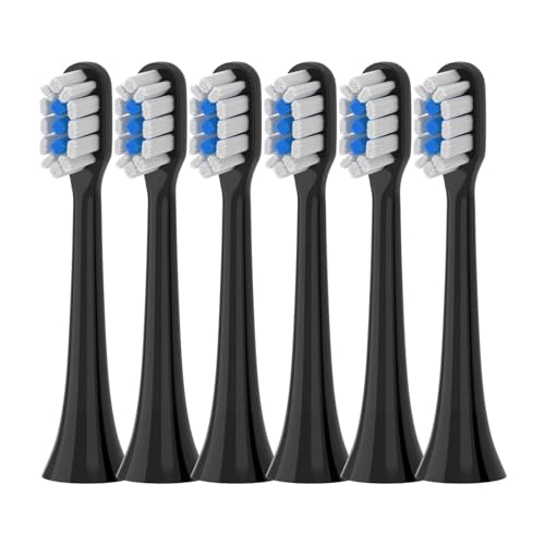 �����p�u���V�w??�b�h�݊� Mijia T301 T302 T501 /501CSonic �d�����u���V�w�b�h�\�t�g�уm�Y��(T301-302-BK-6Pcs)