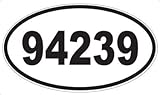 US Decal, Inc. Number 94239 Oval Sticker