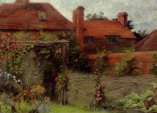 Cuadro de lienzo de jardín de cocina por David Murray 60x90cm