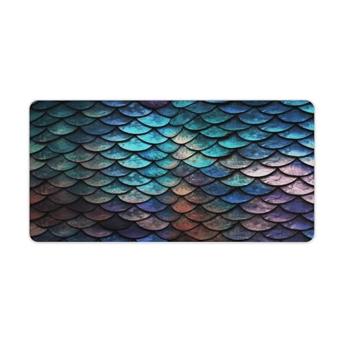 Pad para mouse grande en caucho con diseño escamas dragón