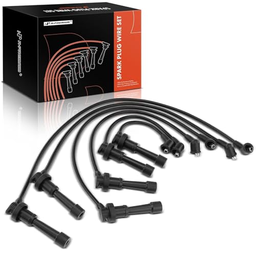 A-Premium Ignition Spark Plug Wires Set of 6 Compatible with Dodge Stealth 1991-1996 & Mitsubishi 3000GT 1991-1999, Diamante 1992-1995, V6 3.0L DOHC