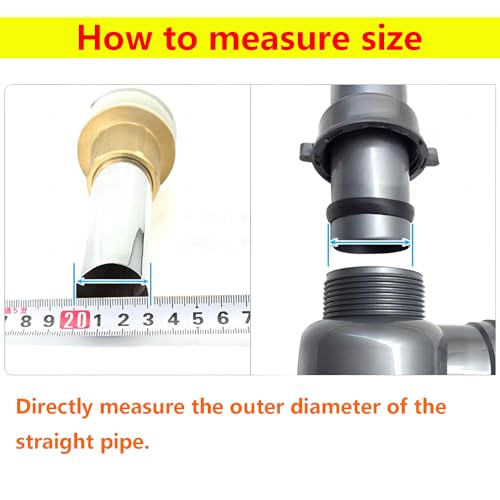 Qrity 6 PCS Cone Seal Ring, Slip Joint Washer, Rubber Washer for Drain Pipe Sink Odour Trap Siphon 32MM Waste Pipe O Ring Seal - Image 4