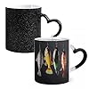 STVNKML Various Type of Fishing Baits Color Changing Mug Heat Activated Novelty Coffee Cup with Ear Shape Design Gift Mugs for Christmas Birthday Wedding, Magic Ceramic Mug for Tea & Cocoa 12oz #2