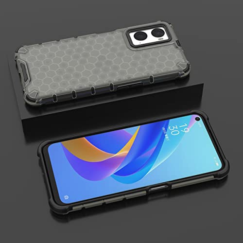 Image of Glasgow | for Oppo A76 / A96 Stylish Look Pattern Back Case Cover for Oppo A76 / A96 - Black