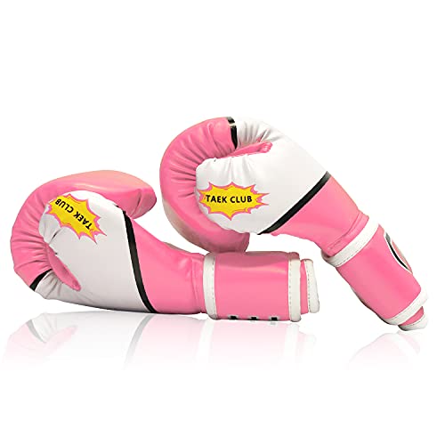 Cke Kids Boxing Gloves For Kids Boys Girls Junior Youth Toddlers Age 5-12 Years Training Boxing Gloves For Punching Bag Kickboxing Muay Thai (Pink) #TOP1