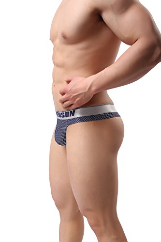 Men's Nylon Thongs Sexy Low Rise Hot Underwear3